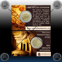 2 EVRO MALTA 2022 "Hal Saflieni Hypogeum" KARTICA